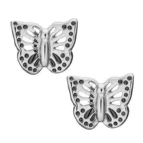 Image of 925 sterling sølv Collect ørestikker Butterflies små sommmerfugle fra Christina Collect